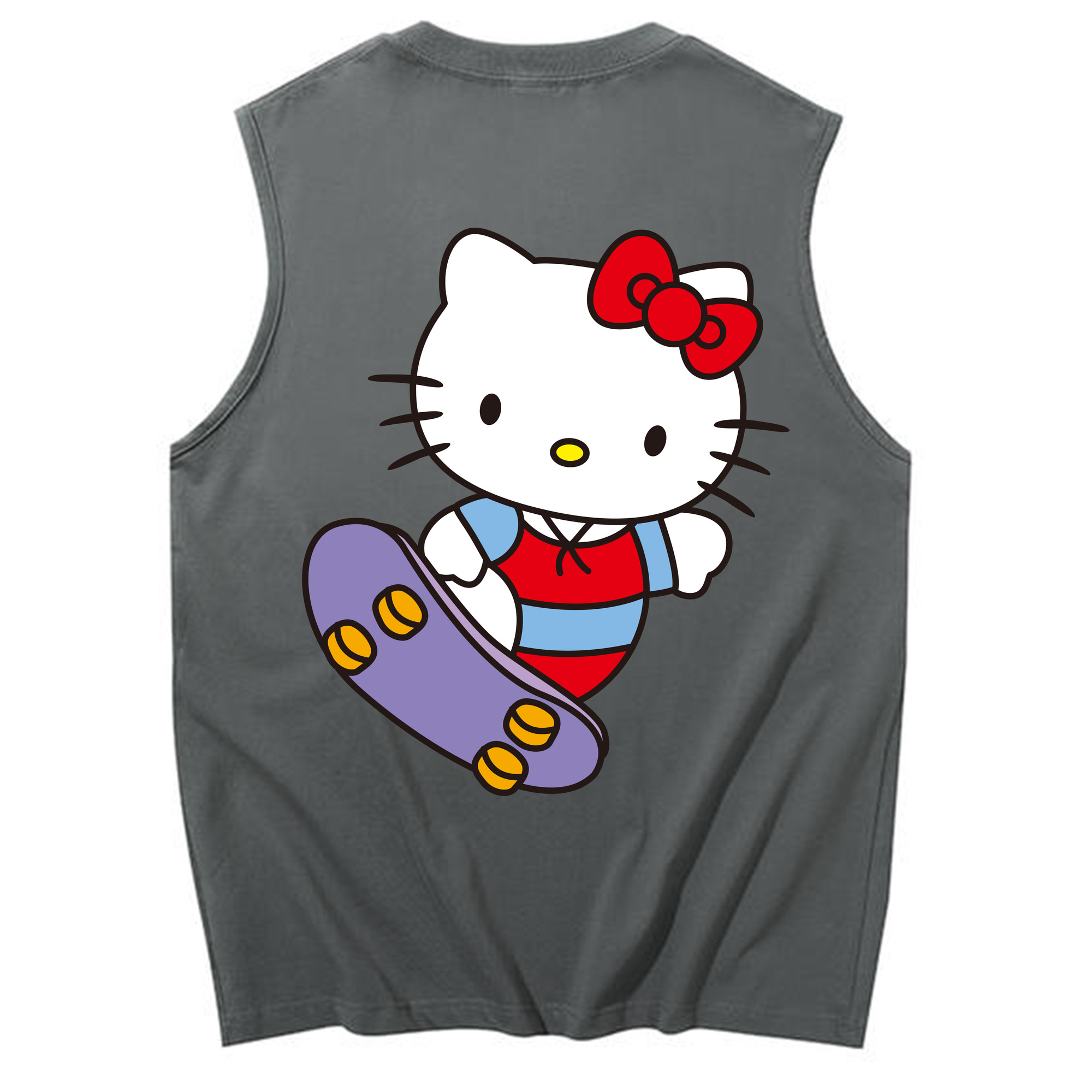 （画像用） Hello Kitty ハローキティ コットン100％タンクトップ（背面プリント）